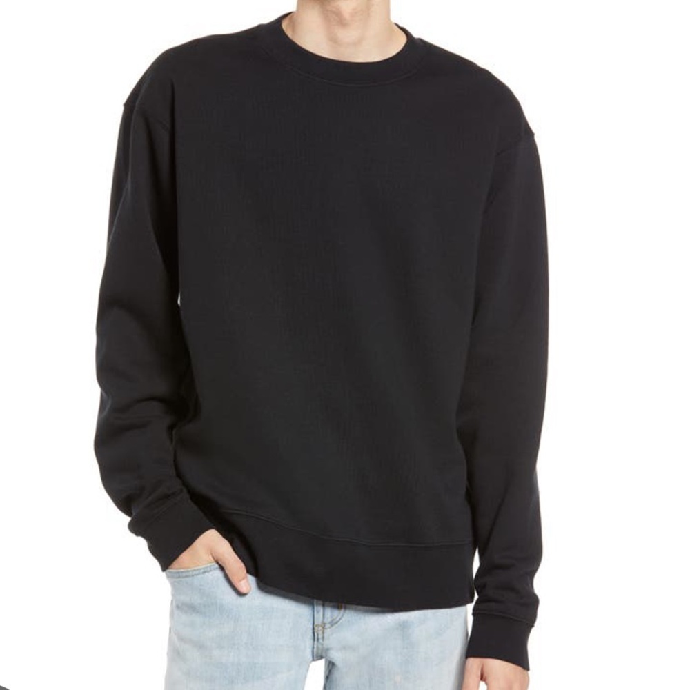 BP. Nordstrom Unisex Black Fleece Crewneck Sweatshirt Size XL